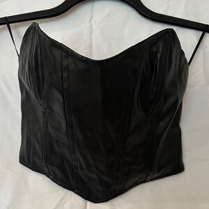 Princess Polly Black Corset Top